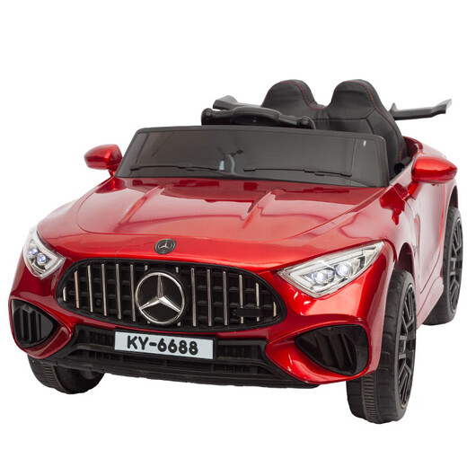 Dianmai children's electric car four-wheel electric car men and women can sit on remote control baby toy car stroller red single drive small battery