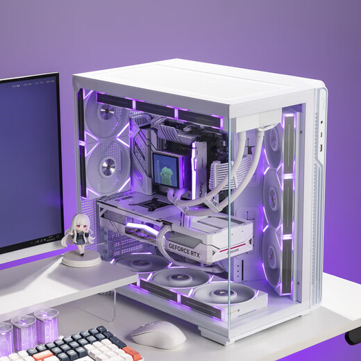 Colorful Ryzen 9800X3D/5070/5070ti/5080 e-sports game console FPS live broadcast 3A masterpiece designer model productivity with four 9800X3D+5070 white single console