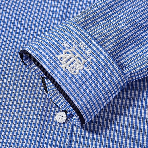 Teenie Weenie Bear Women's Shirt 25th Autumn New Temperament College Style Fashionable Short Shirt Blue S