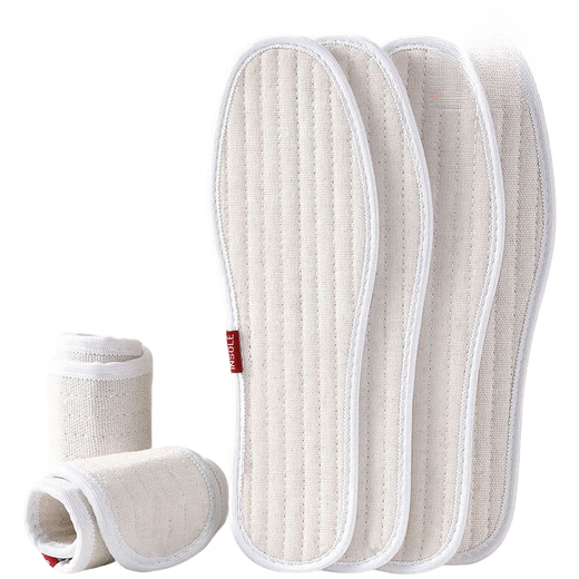 Wormwood deodorant insoles for men and women, sweat-absorbent, breathable and sweat-absorbent, thickened soft-soled linen deodorant and fragrance-retaining insoles for men and women, 5 pairs of mugwort cotton and linen deodorant/strong sweat absorption 42