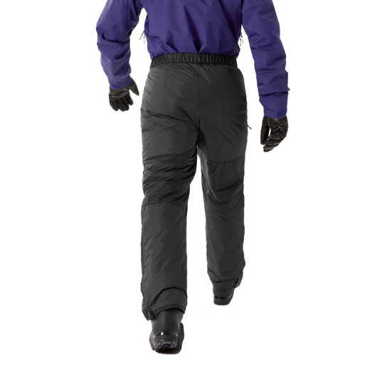 ARC TERYX New Year's Gift Nuclei Logo Embroidery Solid Color Anti-wear Warm Down Pants/Cotton Pants Men's Black Black/Black L