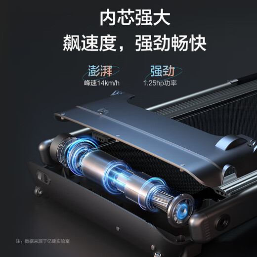 YIJIAN treadmill home smart fully foldable shock-absorbing and noise-reducing indoor sports and fitness equipment Smart X5 flexible shock-absorbing/folding does not take up space/technical color screen