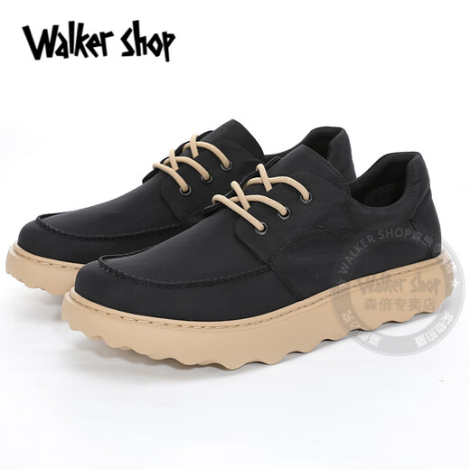 Walker Shop Canvas Shoes Men's 2025 New Versatile Breathable Men's Cloth Shoes Light Casual Shoes Men's Comfortable Men's Shoes Black Inner Increase 41 Leather Shoe Size