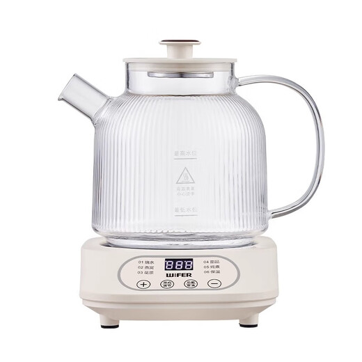 Health kettle, kettle, hot water kettle, constant temperature kettle, health kettle, teapot, teapot, all-in-one machine, fully automatic glass insulation, small household, 500W power, smart reservation + 240 minutes constant temperature, 1.2L