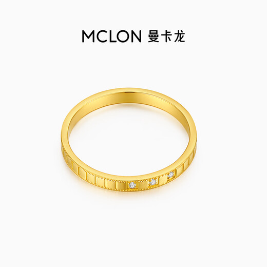 Mankalong gold ring for women 2025 new style shining moment pure gold simple light luxury birthday gift for girlfriend lady size 15 2g