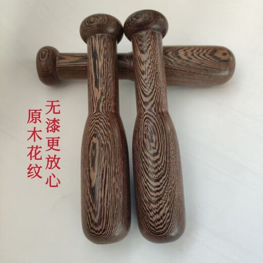 Qinkai's same low-purity chicken wing wood garlic hammer manual grinding rod classic household garlic artifact hammer round head garlic hammer length 20cm diameter 4.2