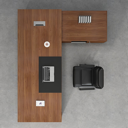 Boxen Boss Desk President's Desk Simple Modern Desk Manager Desk Office Chair Combination Supervisor Office Furniture Executive Desk 1.6 Meter Boss Desk