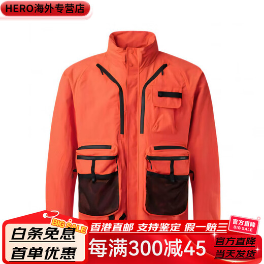 KOLON SPORT Autumn and Winter WM Windproof and Waterproof Fishing 2L Jacket Men's Orange M