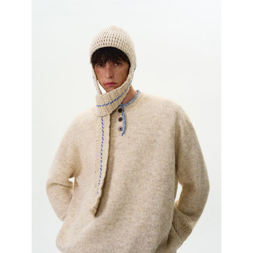 Xiaohongshu's hot model Xiaohongshu MADWITCH's new retro-atmosphere knitwear for men and women, American niche design, dark green XL