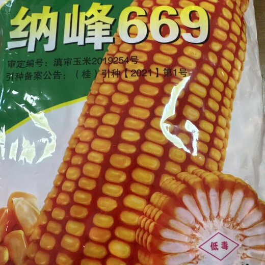 Nafeng 669 Yunnan Province's high-yielding and high-quality corn seeds are packaged in 1 kg, a hot-spot variety. Nafeng 669 Yunnan Province's high-yielding and high-quality corn seeds are packaged in 1 kg, a hot-spot variety.