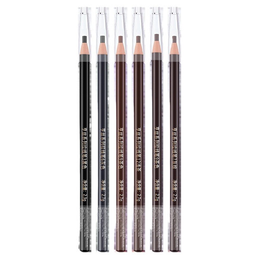 Hensi genuine 1818 threaded eyebrow pencil is waterproof, sweat-proof, non-fading, non-fading, beginners tear-off machete hard-core eyebrow pencil, Hensi eyebrow pencil brown, no gift
