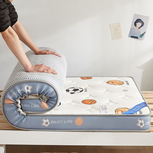 (Xinjiang) Customized children's mattress student dormitory thickened special cushion student single mattress dormitory three-dimensional skin-friendly model-6cm ball sports 80*180cm (customized will be shipped in 24 hours)
