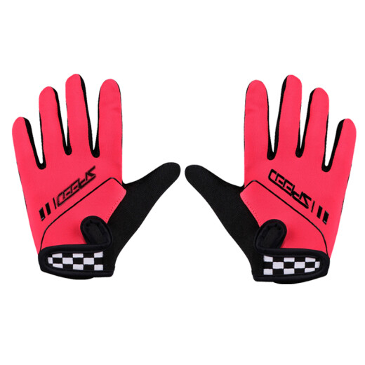Spakct speed children's long finger cycling gloves S18B07 bicycle balance car equipment fluorescent orange L