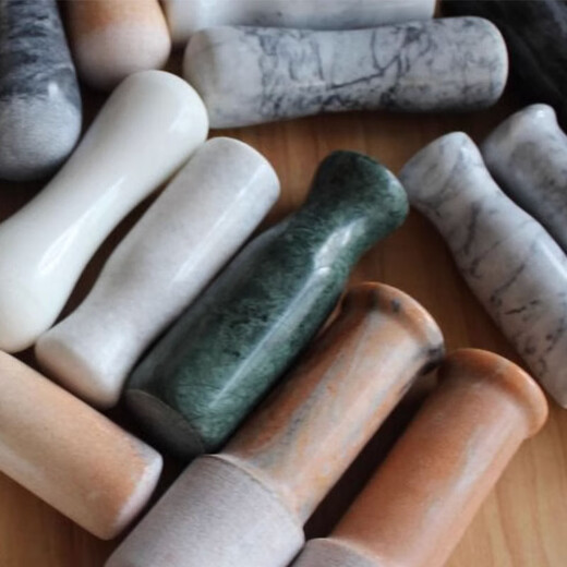 Fat Donglai's same style garlic mortar jade stone garlic mortar garlic mortar stone mortar natural stone garlic artifact grinder separate stone hammer (without tank)