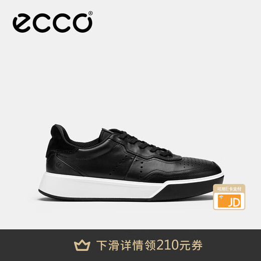 ECCO casual sneakers for men 25th autumn new thick-soled sports men's shoes street sneakers 539814 black 53981451052 41