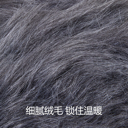 Shijanu furry socks for women, autumn and winter thickened plush thermal socks, hot girl bubble socks, gray furry calf socks, short white + short white and black, one size fits all, plush thermal socks