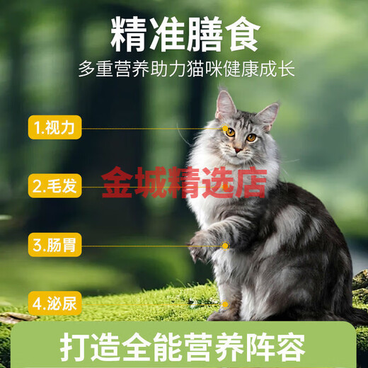 Prominent jungle cat food fresh meat 2.5kg British and American short blue cat Ragdoll general cat staple food 5Jin Jin equals 0.5kg, packed 2.5kg fresh chicken and salmon formula cat food 5Jin Jin equals 0.5kg 2 packs to