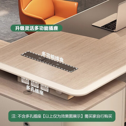 Desk boss table light luxury lacquered desk simple modern high-end manager office president table 1.6 meters boss table