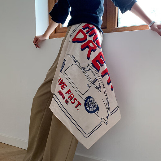 West Coast hip-hop street dance scarf small square scarf for women and men trendy brand American turban street headband retro Japanese scarf yellow