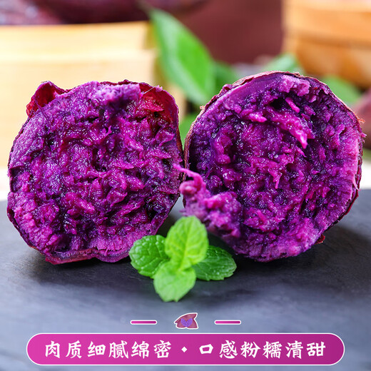 Chunfule Sand Purple Sweet Potato Straight from the Origin Sweet Potato and Sweet Potato Powder Glutinous and Sweet Seasonal Fresh Vegetables Are Digging and Found 5 Jin Jin is equal to 0.5 kg Selected package Hand-picked by experienced farmers Net weight 4.5 Jin Jin is equal to 0.5 kg
