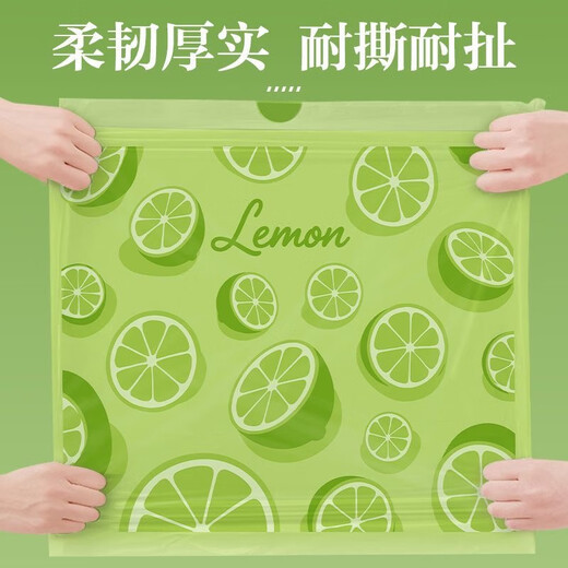 Monthly sales exceed 10,000, extra large drawstring garbage bag, thickened, durable, practical for home use, fresh lime style, 1 roll, 30 pieces