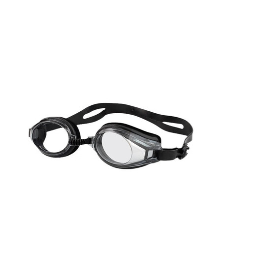 Swimming goggles A1P50 - Waterproof and anti-fog swimming pool equipment for adults, men's swimming and diving glasses, HD large frame, black adult basic model 1 piece