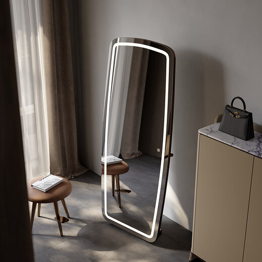 Miroir de vinaigrette Taza Miroir de chambre à coucher entier moderne Miroir de chambre à coucher pour le sol miroir en bronze à la maison Miroir à corps complet 1,8 m