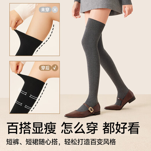 Mianzhuwu Pressure Over-the-Knee Socks Women's 2025 New Long Socks Anti-Slip Slim Leg High Autumn and Winter Thigh Socks 1 Pair