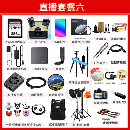 Canon r100 mirrorless camera 4K digital high-definition travel vlog video R100 entry-level mirrorless camera for students R100 18-45 STM kit daily hot model Package 1 including 128G card photography bag battery vlog suit