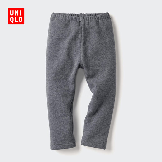 Uniqlo infant and toddler polar fleece leggings with fleece lining 478432 478432/08 dark gray 90