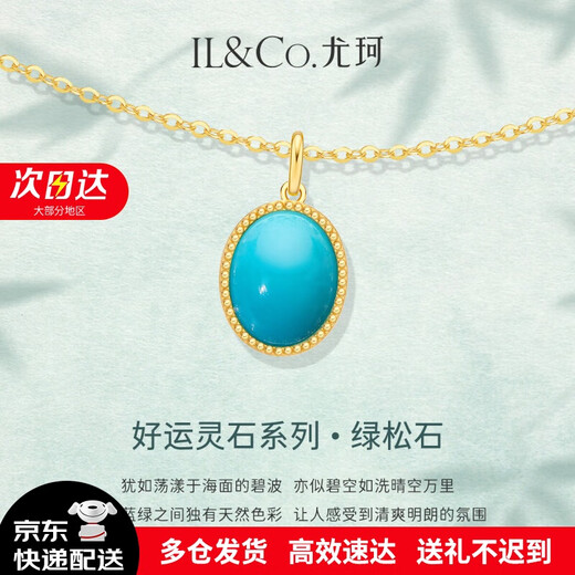 IL&CO Youke Turquoise Necklace Necklace Women's Light Luxury Fashion Chinese Valentine's Day Gift for Girlfriend and Wife