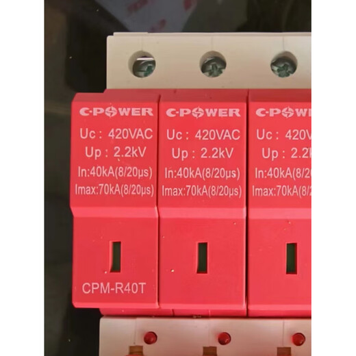 Tianjin Zhongli first and second level surge protector CPM-R40T4P-R65T-R100T fuse lightning protector R65T 4P