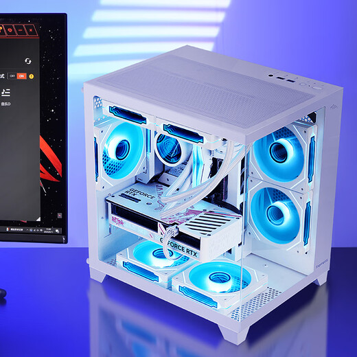 Colorful sea view room i5 13400F/12600KF/14600KF/RTX5060/RTX5060Ti/game e-sports assembly computer host DIY assembly machine complete set with ten 14600KF+RTX5060 white