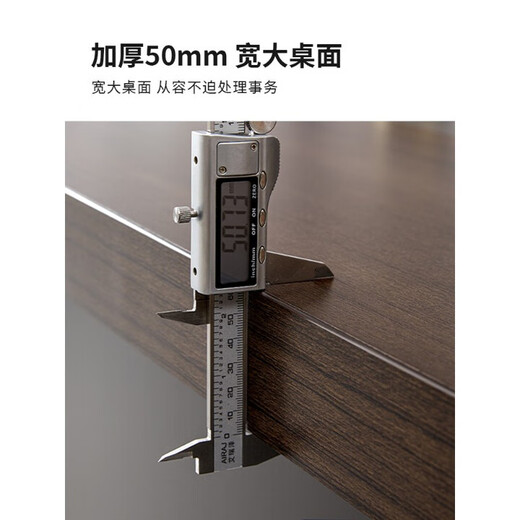 Black gold wood boss desk simple modern president desk combination new Chinese style manager light luxury executive desk furniture 1.6 meters boss desk single side cabinet