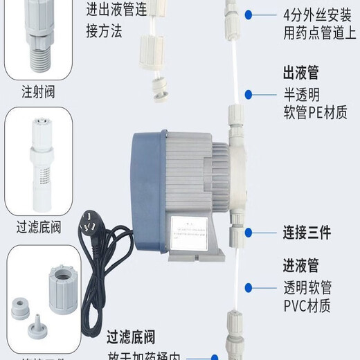 Wilwolf dosing metering pump electromagnetic diaphragm metering pump equipment dosing flow pump manual type WS-09-03-S