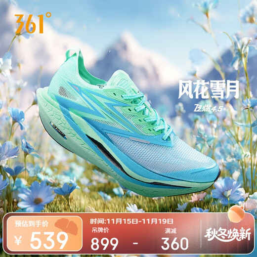 361 Sports Shoes Men's Feiran 4.5 Carbon Plate Professional Racing Marathon Running Shoes 672532221-26