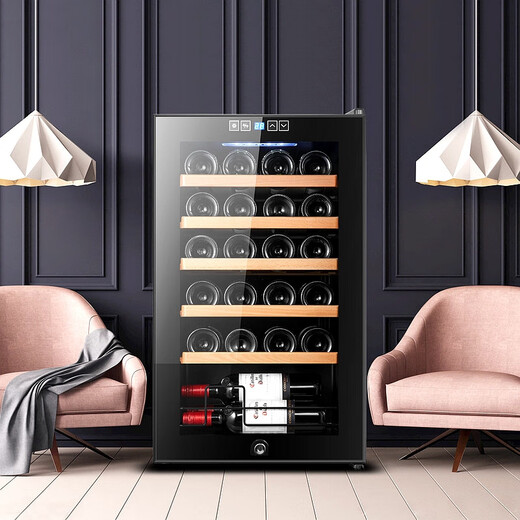 OUOETY German imported quality wine cabinet constant temperature wine cabinet home living room tea refrigerator compressor constant temperature wine cabinet constant temperature wine cabinet 15 compressors high-end model