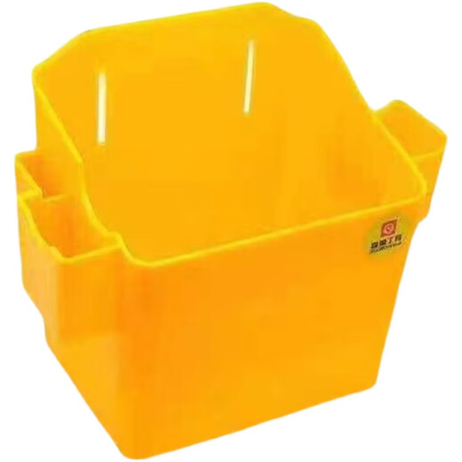 He Jiagong carpentry nail waist pocket carpentry special tool bag belt waist box plastic thickened construction site nail bucket nail pocket thickened yellow buckle belt + double grid 3 set