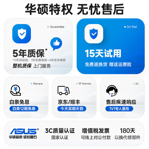 ASUS (ASUS) brand 14th generation Core i7 desktop computer host commercial office independent graphics government enterprise procurement design rendering subsidy home game computer complete machine 1 Core i5/16G/756G office high-speed hard drive ASUS single host five-year warranty + National Bank ticket + free keyboard and mouse