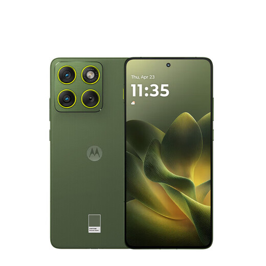 Motorola (Motorola) Zhang Linghe's same model Lenovo moto X70 Air thin and light straight screen multi-sided drop-resistant strong water resistance 5GAI mobile phone Yun Green 12GB+256GB
