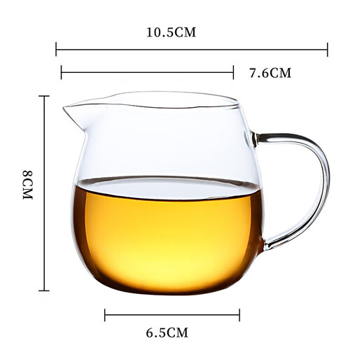 Baijie Xiaogentian fair cup heat-resistant glass fair cup household tea dispenser tea sea teacup tea set accessories