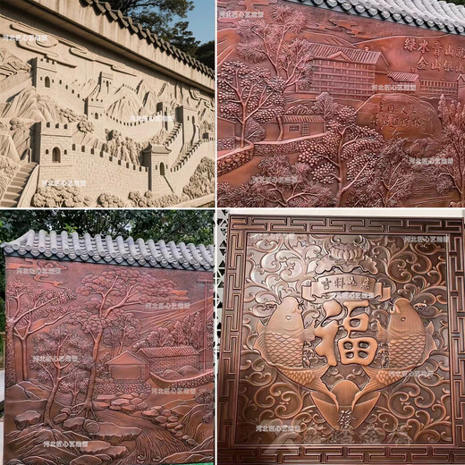 Relief customization manufacturer fiberglass imitation copper forged copper large figure sculpture design ancient modern metal brass sculpture customization of relief