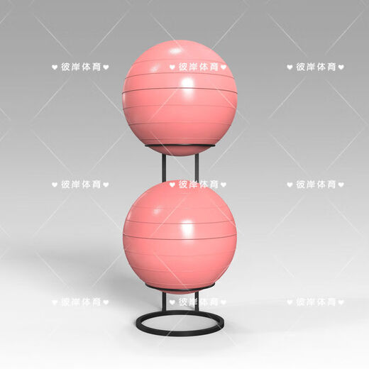 Yoga ball rack multi-layer yoga studio storage rack gym yoga ball storage equipment large Pilates studio black thickened can hold 1 yoga ball universal