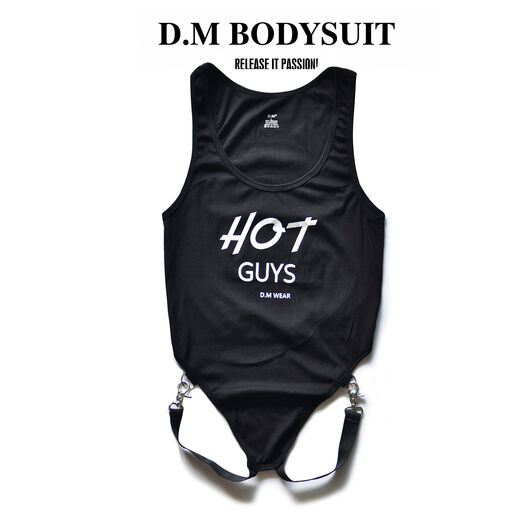 Men's jumpsuit sexy personalized thong double butt buckle tight shapewear sexy modal muscle cream M weight 100-115Jin Jin is equal to 0.5 kg
