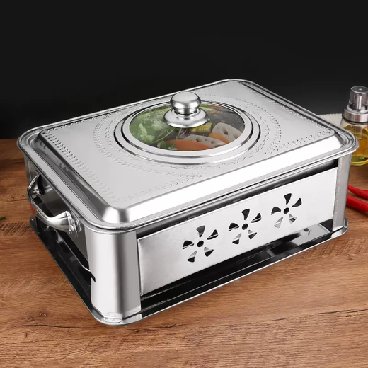 Yusenyi stainless steel lid rectangular tray tray with lid plate square plate lid pot lid grilled fish plate lid square pot 36x27 stainless steel lid