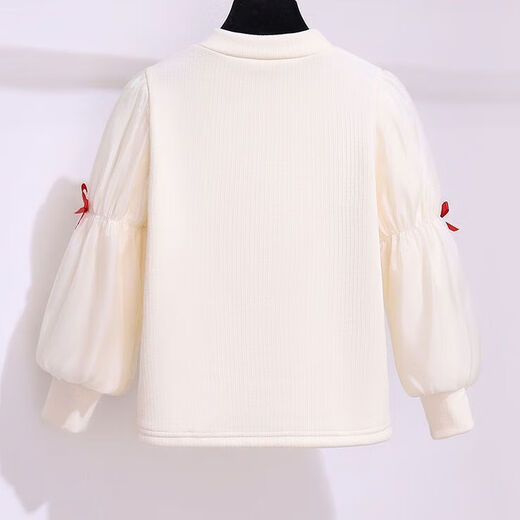 Velvet girls New Year dress suit autumn and winter new children's red princess dress girls vest dress two-piece set picture color 130