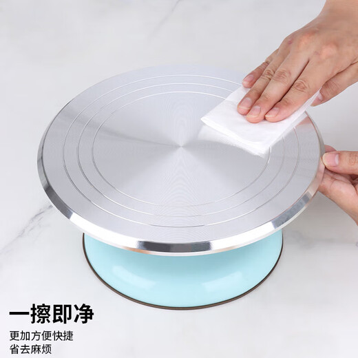 Wild Pigeon Cake Decoration Table Turntable Baking Tools Aluminum Birthday Cake Household and Commercial Special Tools Rotating Anti-Slip 10-inch Decoration Table