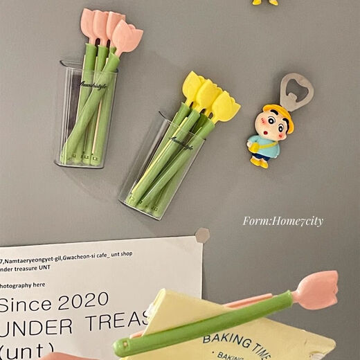 Fantasy Sealing Clip Sealing Clip Magnetic Suction Set Can Adsorb Refrigerator Convenient Small Clip Tulip Sealing Clip 10 Pack With Magnetic Suction Box