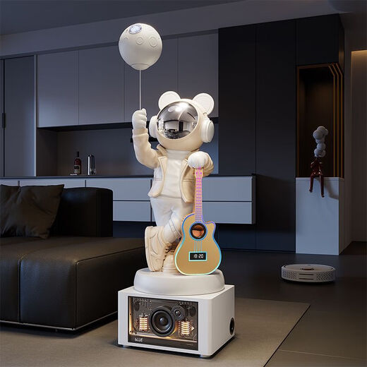 Jizhao Astronaut Large Floor-standing Decoration in the Living Room Next to the TV Cabinet High-end Light Luxury Decoration Starry Sky Projector Lamp Beige Astronaut + Xiaoai Classmate Speaker + Karaoke Speaker Height 160.5cm No Specifications