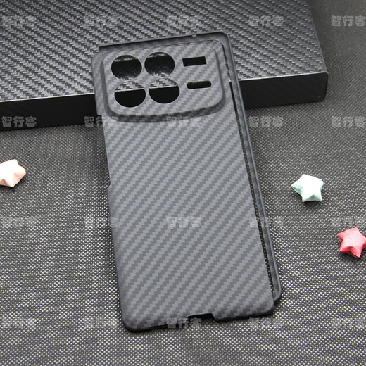 Xiaomi (MI) original quality thin and light Kevlar carbon fiber bare-feel business phone case for Xiaomi Mix Fold4, fine hole 600D fine grain matte black back cover Xiaomi MIX Fold4